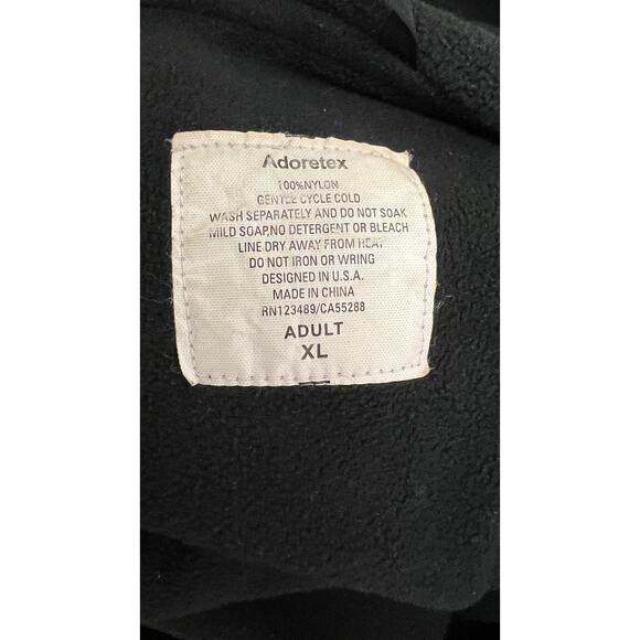 Adoretex Jacket Adult XL Waterpolo Swim Parka Coat Hooded RED Fleece Lined - Picture 4 of 4